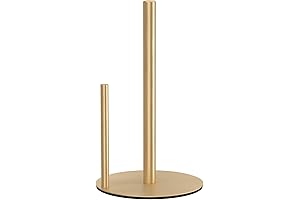 Elegant Brushed Brass Paper Towel Holder