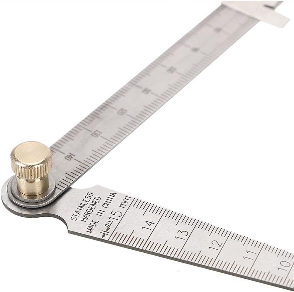 HBJWOV Measuring Tool 1-150mm Feeler Gauges Bore Measurement Stainless Steel Wedge Taper Ruler