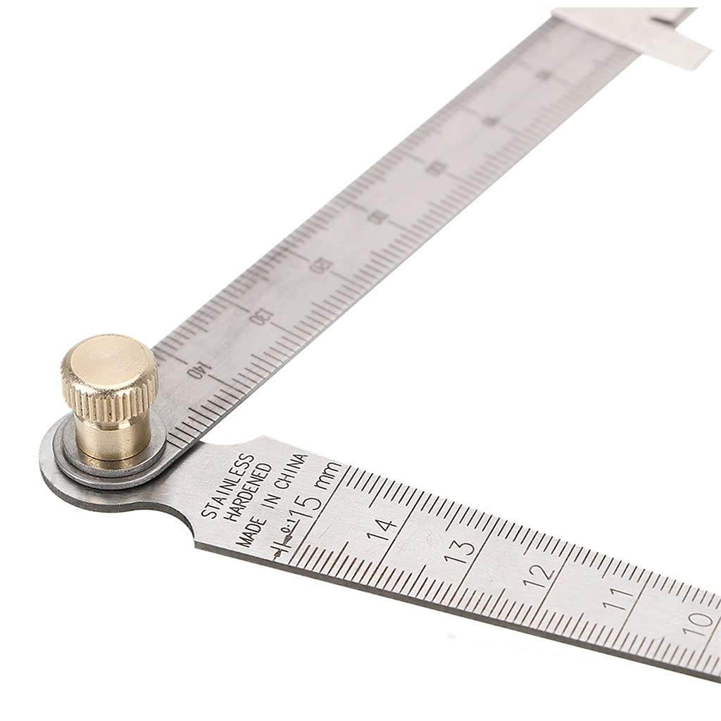 JSEIAJB Measuring Tool 1-150mm Feeler Gauges Bore Measurement Stainless Steel Wedge Taper Ruler