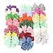 Produktbild Junecake 20PCS Mädchen Haarschleifen Clips, Grosgrain Ribbon Boutique Haarschleifen Krokodilklemmen