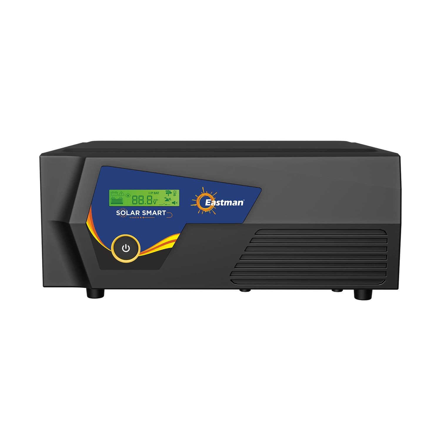 Eastman Solar Smart 925 (500VA 12V) Off Grid Solar Inverter with Utility Power Factor Watt=VA, 43% More loding Capacity | Warranty 36 Months on Product, 10 Years on Transformer