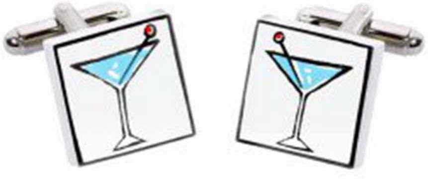 Sonia SpencerMartini Cufflinks by Sonia Spencer, in Presentation Gift Box. Cocktail glass