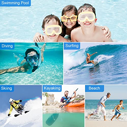 2 Pack Waterproof Phone Pouch With Lanyard Cell Phone Ip8X Diving Outdoor Beach Float Underwater 7.0" Universal Phone Case Dry Bag 3D Seamless Hd Tpu Dustproof Touch For Iphone Duke Black White #TOP1