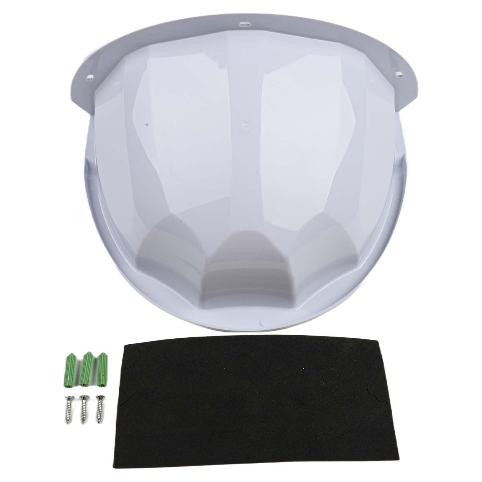 Housse de protection imperméable et résistante aux intempéries en ABS pour caméra de sécurité CCTV Blanc