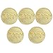 Ficsowy Jw.org Enamel Lapel Pin Tetragrammaton Round Gold Jehovah Witness Women or Men Suits(gold-5pack)