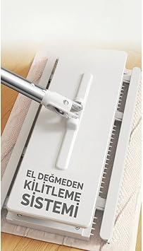 Jouis Döner Başlıklı Mini Temizlik Paspası, Hijyenik Temassız Kullanım,Islak Mendil Uyumlu,Tüm Bezlerle Uyumlu Akıllı Mop (Tembel Mop)