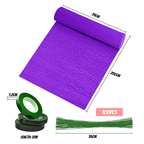 Crepe Paper Roll 14 Rolls Wide Crepe Paper Streamers 10 Inch X 8 Feet Artificial Floral Arrangements Diy Flower Making Kits Green Floral Tape And Wire For Wedding Festival Party Decorations #TOP1