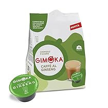 Gimoka – 16 Capsule Compatibili con Macchinetta Caffè Nescafé®* Dolce Gusto®* – Caffè al Ginseng – Made in Italy