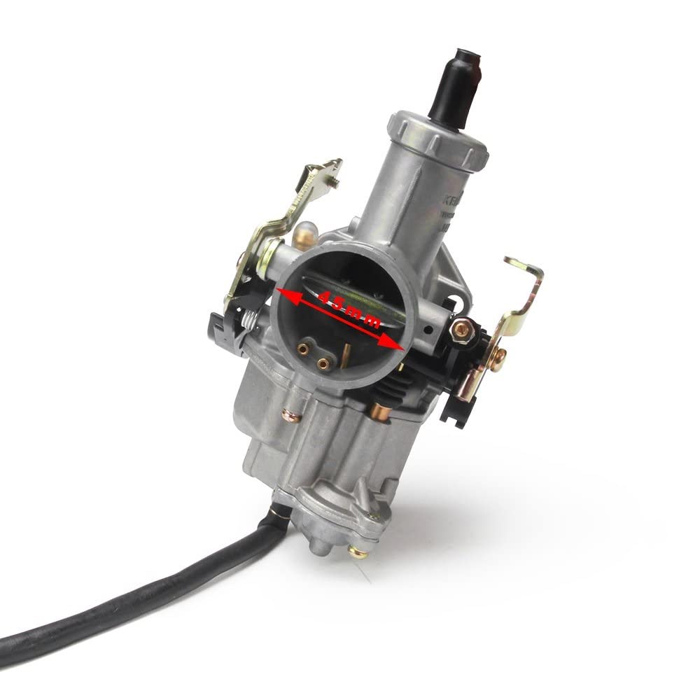 Cable Choke para Keihin para IRBIS para TTR 250 con Cable Acelerador Doble Longitud 131cm PZ30 30mm Bomba Aceleración Carburador para Carreras 200cc 250cc Conector E-Choke