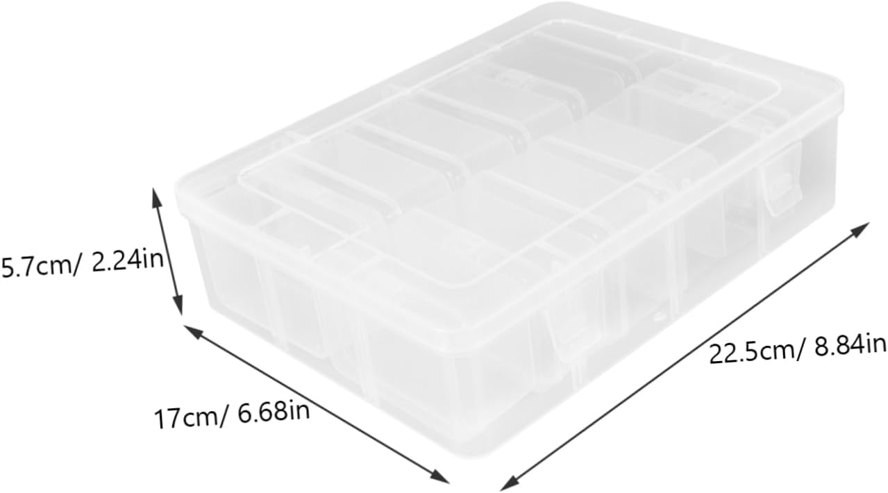 Beads Storage Box with Lid, PP Organizer for Small Items