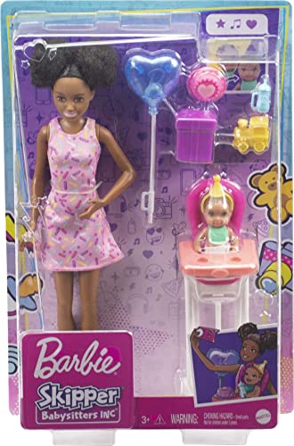 Barbie Skipper Babysitters Inc. Dolls & Playset With Babysitting Skipper Doll, Color-Change Baby Doll, High Chair & Party-Themed Accessories For Kids 3 To 7 Years Old #TOP5