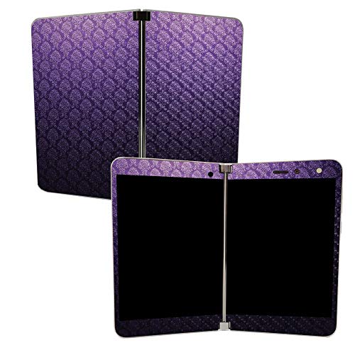Image of MIGHTY SKINS MightySkins Carbon Fiber Skin for Microsoft Surface Duo - Antique Purple | Protective, Durable Textured Carbon Fiber Finish | Easy to Apply | Made in The USA