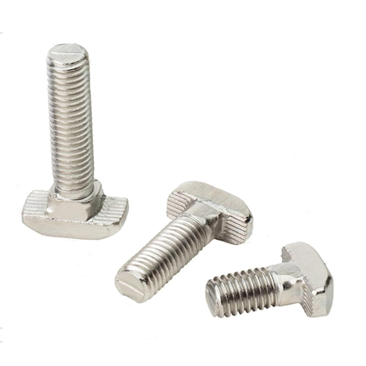 Hammer Head T Bolts, 50 Pcs Carbon Steel T Bolts for 20/30 Aluminum Profiles, M5 M6 M8 Multiple Sizes(20-M5x16)