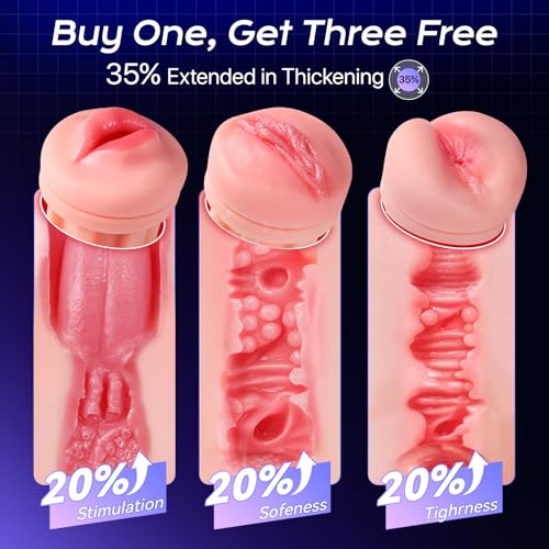 Uoffile Male Masturbator Sex Toys for Men - 3 Sleeves AI Sync Pocket Pussy Penis Pump with 9 Sucking & 9 Vibrating, APP Adult Toys Mens Sex Toy, Colorful Lighting Stroker Machine Erotic Massage Kits : Health & Household