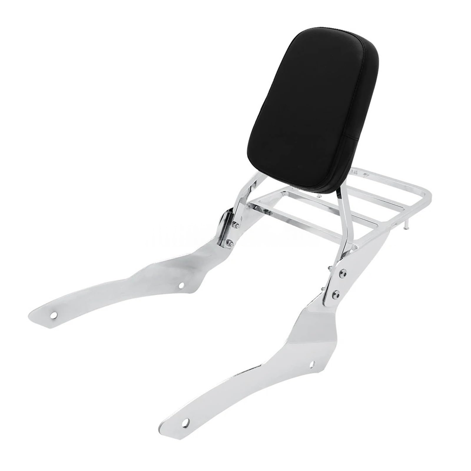 Oparcie motocyklowe Pasuje do Yamaha Dragstar400/650 Vstar 400 Vstar650 tylne oparcie motocykla Sissy Bar bagażnik ze stopu aluminium(Chrome)