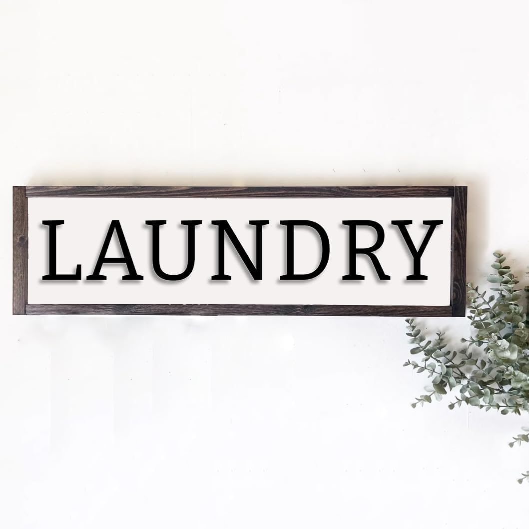 Dazingart Laundry Room Decor, Farmhouse Laundry Signs