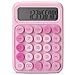 Mr. Pen- Mechanical Switch Calculator - 12 Digit Large LCD Display, Pink with Big Buttons
