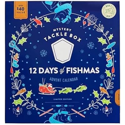 Advent Calendar Fishing Christmas Countdown 12 Days Fishing Set For Adult Men Teen Boys 2024 Xmas Surprise Gift