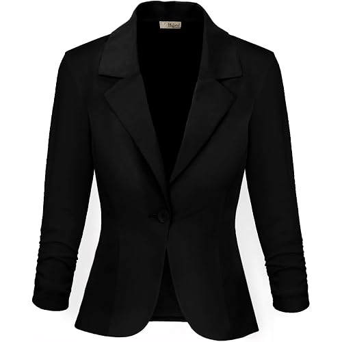 Hybrid & Company Women's Comfy Ponte Blazer