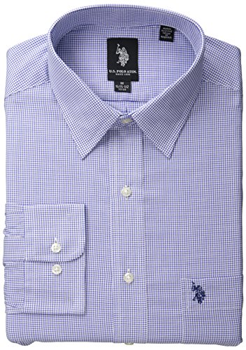 U.S. Polo Assn. Men's Royal and White Mini Check
