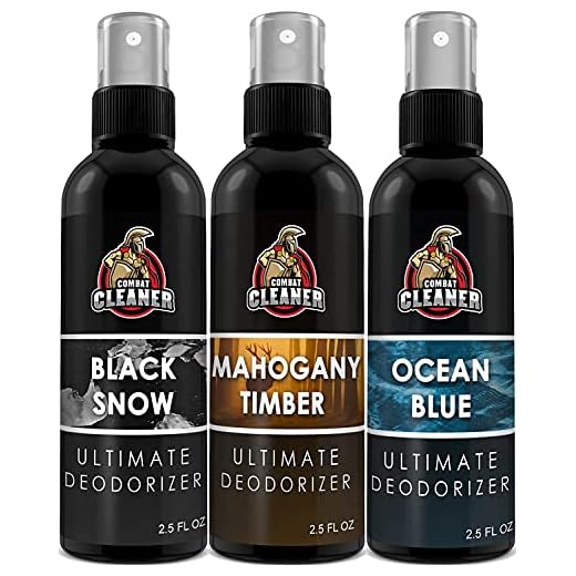 Shoe Deodorizer Spray | Disinfectant Foot Odor Eliminator, Air Freshener for Sneakers, Gym Bags, and Lockers | Men by Combat Cleaner
