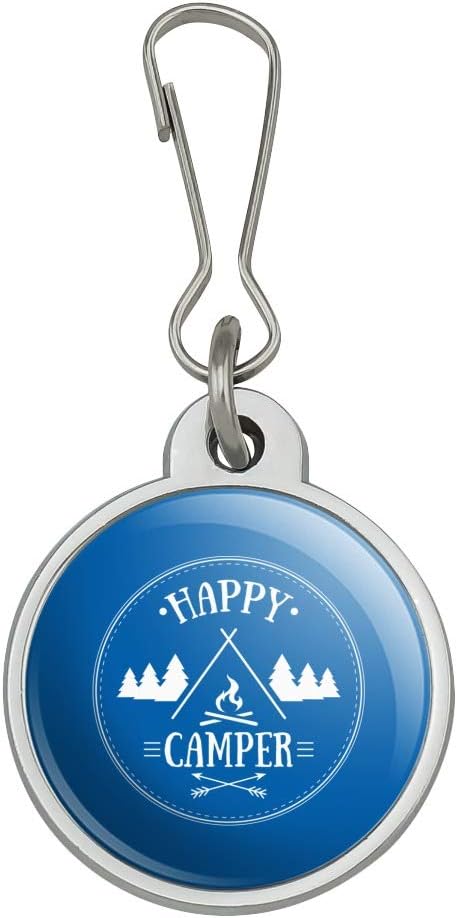 Happy Camper with Campfire Jacket Handbag Purse Luggage Backpack Zipper