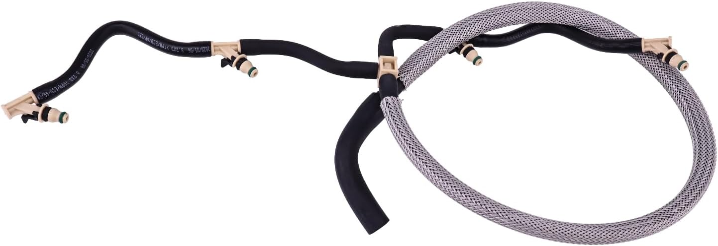 Fuel Injector Leak Back Pipe 320/07355 Replacement for JCB Engine 444 Eco Max TIER 4 Loader 3CX 4CX