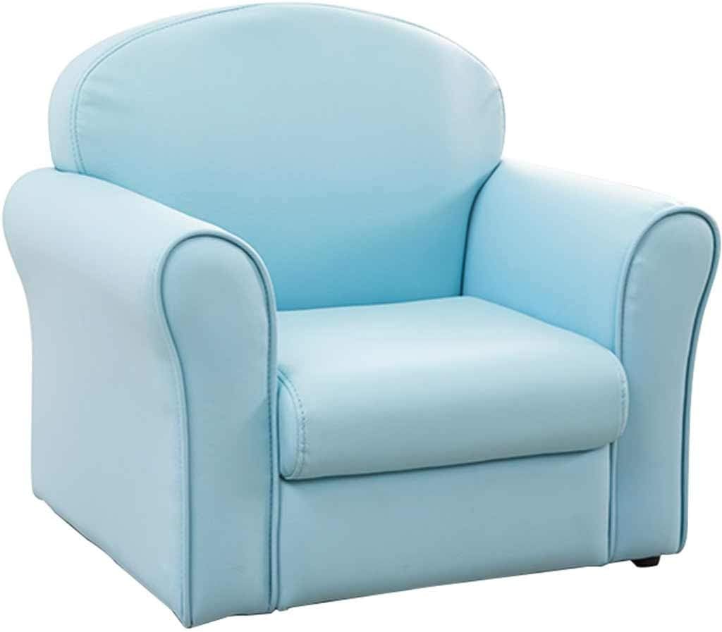 Single Sofa, Rest Chair for Boys and Girls in the Bedroom, Mini Back Chair, Load 50 kg (Colour: Pink, Size: 525000 cm) (Light Blue 52 x 44 x 58 cm)