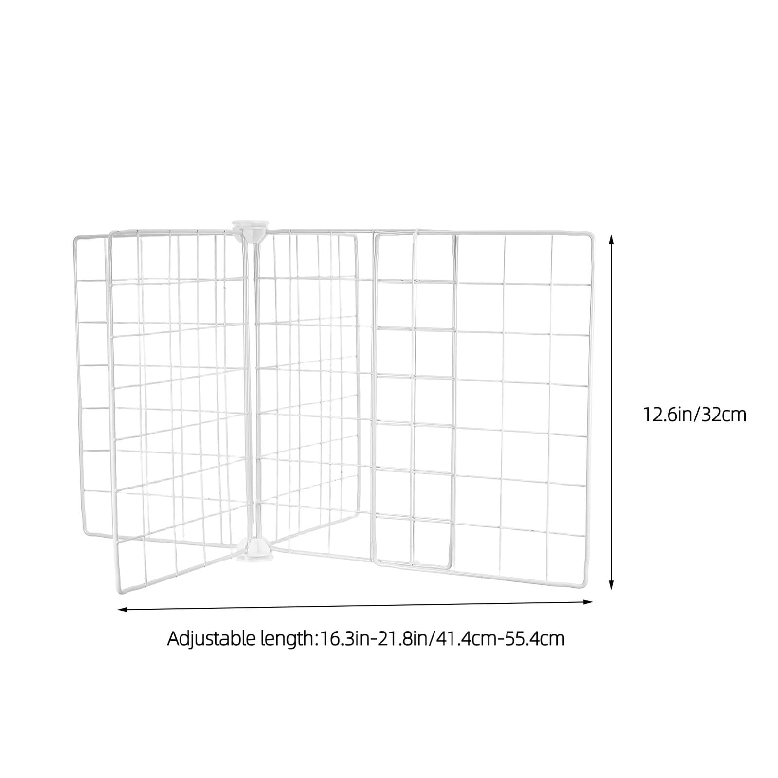 SOLUSTRE Divisor Organizador de Congelador de Hierro Estanterías Ajustables para Refrigerador Doméstico Compartimentos Internos y Cestas de Almacenamiento