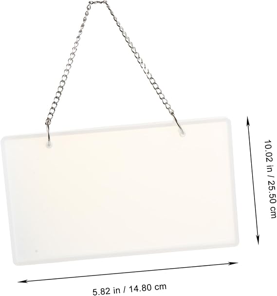 DOITOOL 1set Epoxy Resin Mold for DIY Doorplate Casting Silicone Mould Chain for Custom Craft Projects for Signs and Decorative Crafts