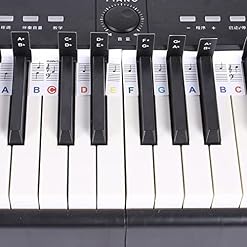 Cyhamse Guide de notes de clavier de piano | 88 touches de piano numérique pour débutants, étiquettes de lettres amovibles pour garçons et filles - Les Beatles, Paul McCartney, John Lennon, RIngo Starr, George Harrison Cyhamse Guide de notes de clavier de piano | 88 touches de piano numérique pour débutants, étiquettes de lettres amovibles pour garçons et filles – Image 2
