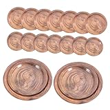 FOMIYES 20 Stück Holzoptik Pappgeschirr Teiliges Party Teller für Versammlungen und Familienfeiern Praktische und Stilvolle Einwegteller mit Rustikalem