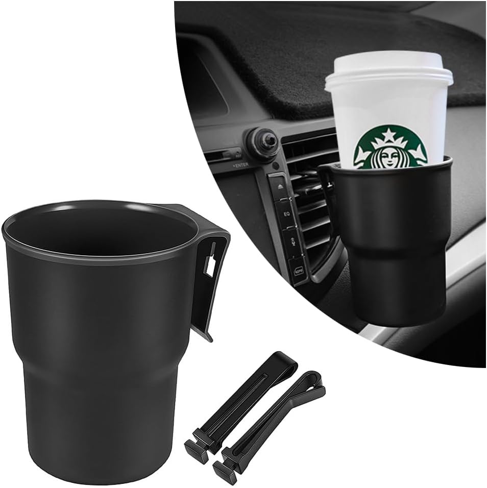 Hanging Cup Holder with 2 Kinds of Hooks,Multi-Function Car Cup Holder Organizer Car Trash Can on Air Vents or Car Window Cup Holder for Drinks,Glasses Holder,Pen