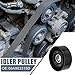 X AUTOHAUX 06A903315D Car Drive Belt Idler Pulley Timing Belt Tensioner for Audi A3 2006-2008 for BMW 128i 2008 for Chrysler for Ford