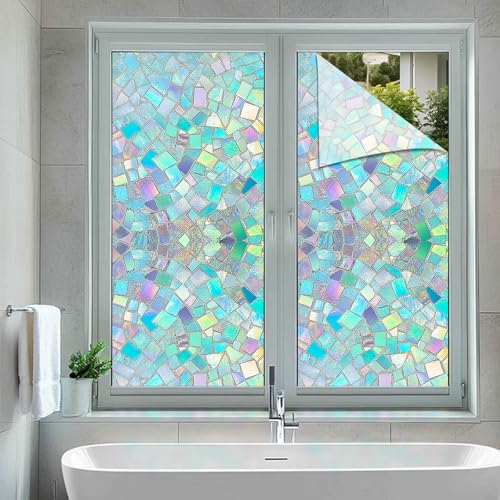 Película para ventana adhesiva de vidrio con diseño colorido miniatura 5