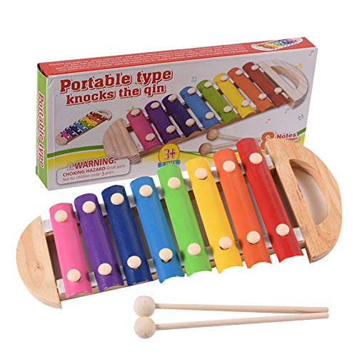 SunshineTec Xylofon, van hout, klokkenspel voor kinderen, muziekspeelgoed, xylofon, klankspel - Image 7