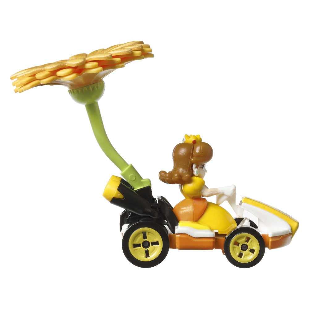 Hot Wheels Super Mario - GRM38 - Metalen auto/voertuig 1/64 - Princess Daisy Hot Wheels Super Mario - GRM38 - Metalen auto/voertuig 1/64 - Princess Daisy