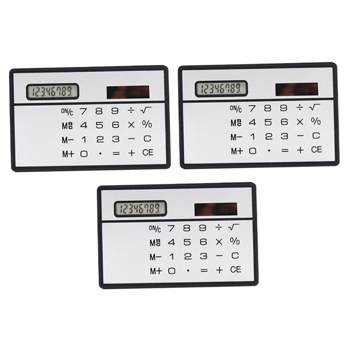 DOITOOL 1 Set Solar Calculator Calculator Thin Scientific School Mini School Supplies Digital Calculating Tool Portable Calculating Tool Plastic