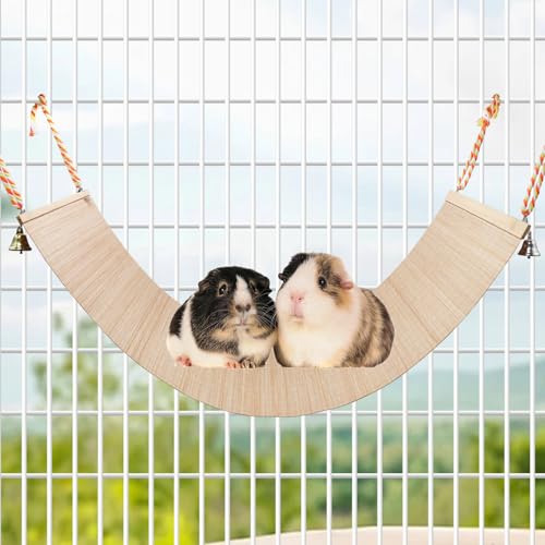 Image of Oooct Natural Bamboo Parrot Swing Toy, Bird Perch Stand Mat, Hammock, Cage Accessories, Small Animals Climbing Toys for Parakeets Cockatiels Hamsters Rats - 35 12 Inch