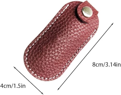 Miniatura 2 de Funda protectora de piel sintética para unidad flash USB, 3 unidades, se puede utilizar para yubikey o una funda yubikey.