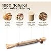 Potaroma 6 Pcs Natural Silvervine Sticks Cat Toys, Catmint Silvervine Blend Sticks, Kittens Chew Toys for Teeth Cleaning, Matatabi Dental Care Cat Treat, Edible Kitty Lick Toys