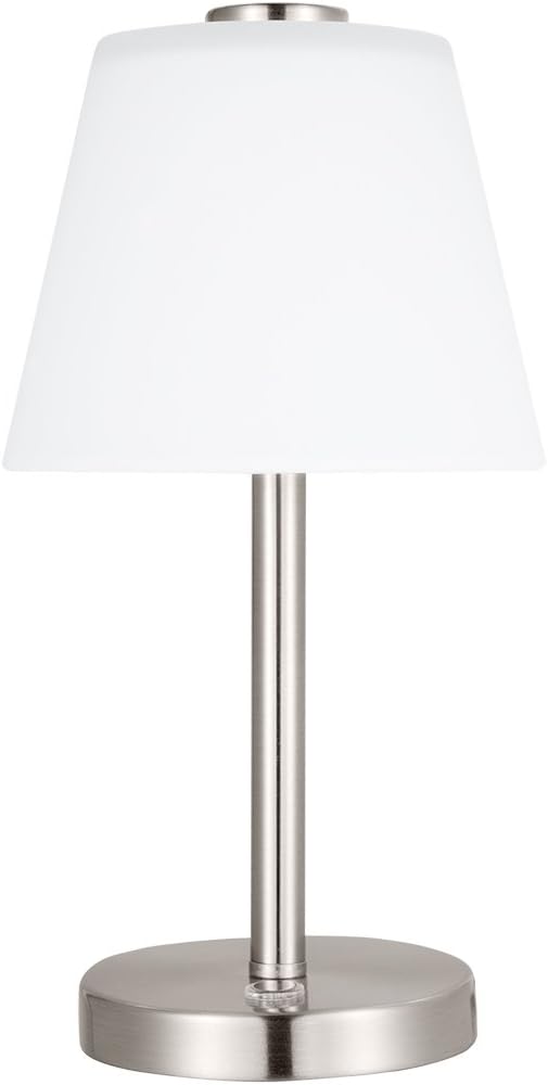 11" End Side Bedside Table lamp, LED Touch Lamp Dimmer with 3 Brightness Levels Metal Base Glass Shade for Bedroom Living Room Home Decorations (lampshade3)