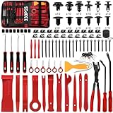 Trim Removal Tool Kit 330Pcs Car Removal Tool Kit Pry Tool Set Auto Clip Pliers Panel Door Radio Dash Window Bumper Adhesive Cable Clips Retainer Clip Set Terminal Removal Tool Set Fastener Remover