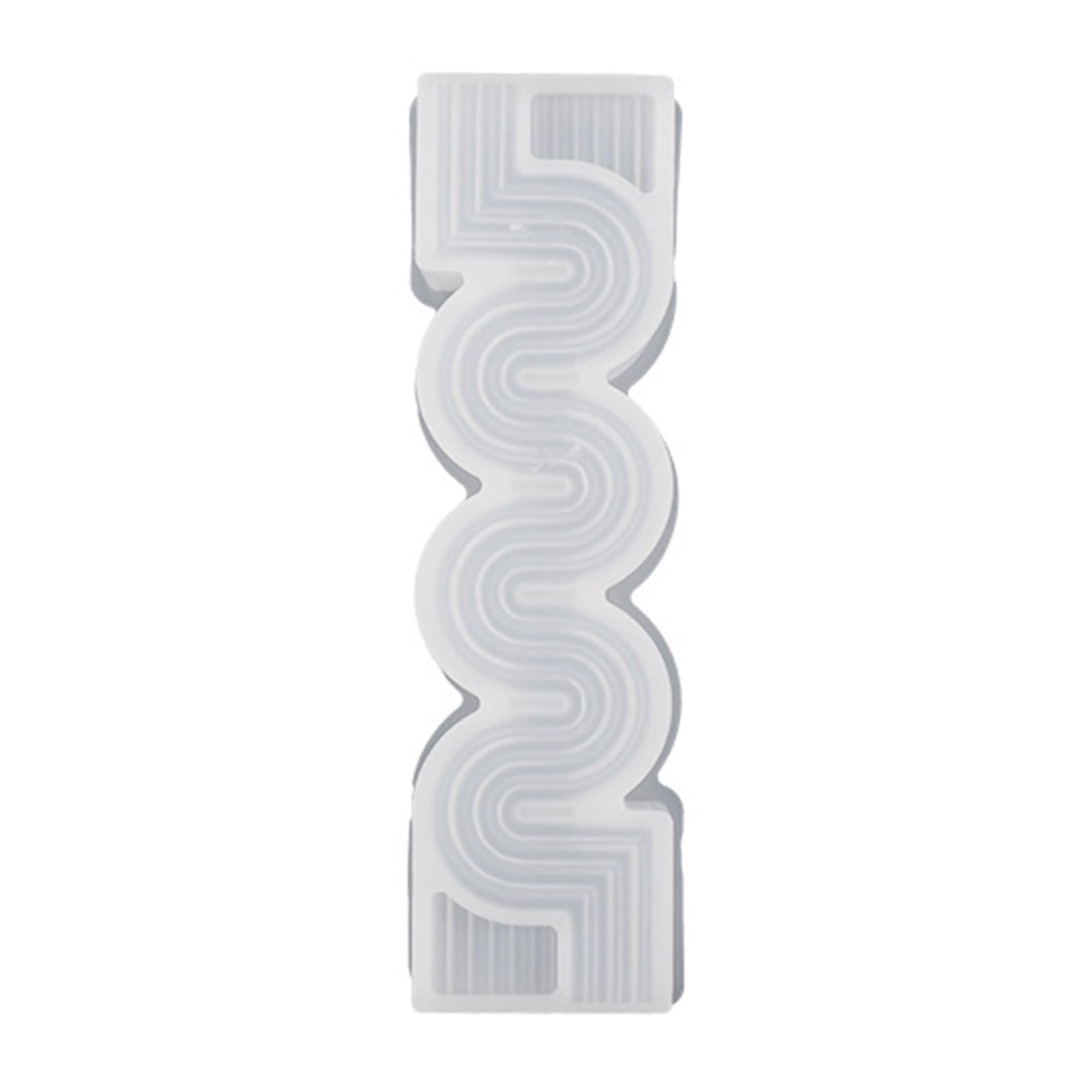 NEWFT Resin Pillar Resin Casting Mold Silicone Wavy Shape Molds Silicone Mold for Making