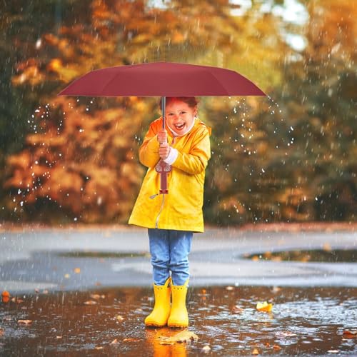 Parapluie pliable coupe-vent rechargeable pour bloquer les UV et la chaleur