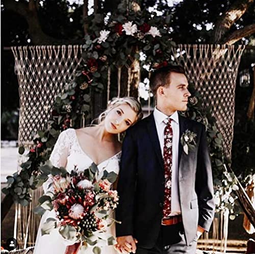 Sunovelties Floral Ties, Cotton Flower Print Skinny Ties For Men Set (5 Pack) #TOP2