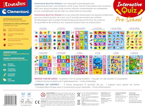 Clementoni Education Jeu éducatif interactif sous forme de quiz pour 'école maternelle Allemand Français 3 5 Années - vue 4