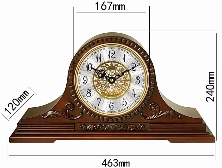 Mantel Table Clock Classic Table Clock European Style Wooden Table Clock Retro Living Room Dining Room Study Table Clock Living Room Home Decor