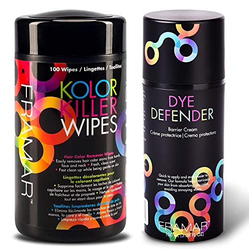 FRAMAR Kolor Killer Wipes and Dye Defender Barrier Cream