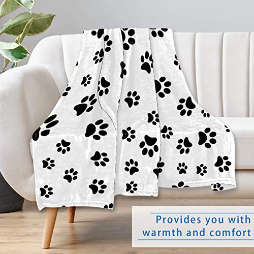 Couverture douce anti-froid pour protéger le canapé avec empreintes de pattes - 7